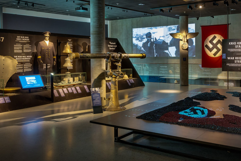 Inside Narvik War Museum. Photo