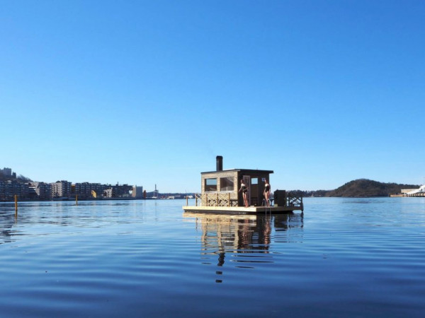 The sauna boat KOK in Oslo. Photo