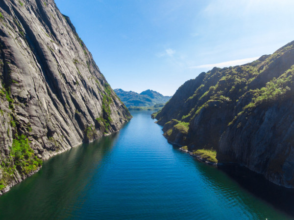 Trollfjorden during summer. Photo