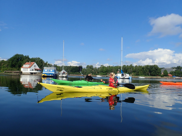 Kayaking in the Oslo Fjord. Photo