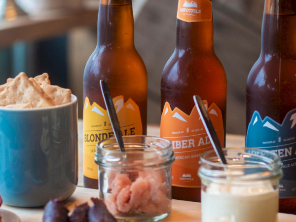 Lofoten beer and local food tasting