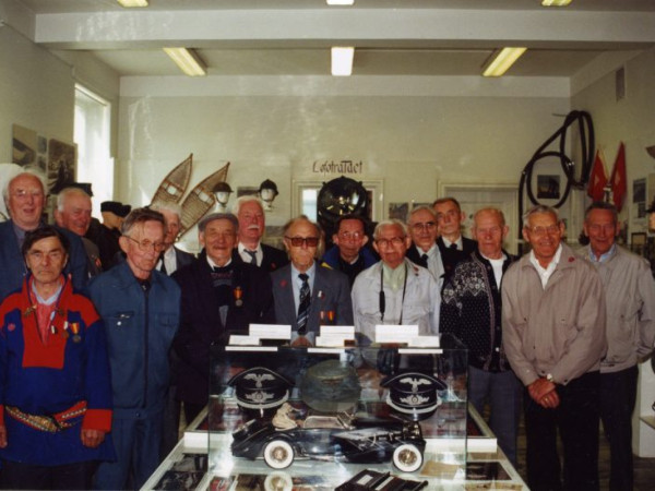 People visiting the Lofoten Memorial War Museum. Photo